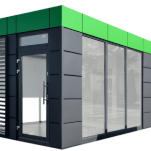 Conteneur aménagé couleur Green Line