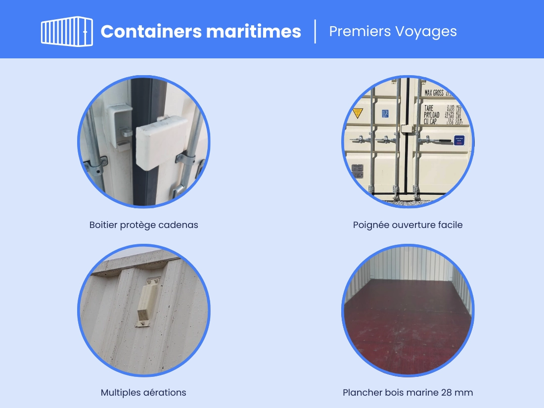 Container maritime 20 Pieds DRY PREMIER VOYAGE – Image 2