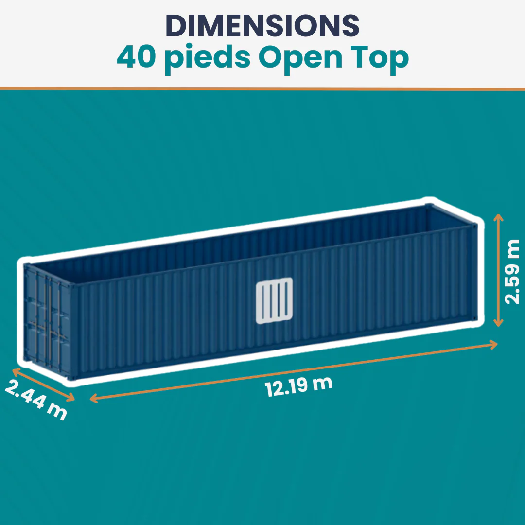 Conteneur 40 Pieds DRY Open Top – Image 2