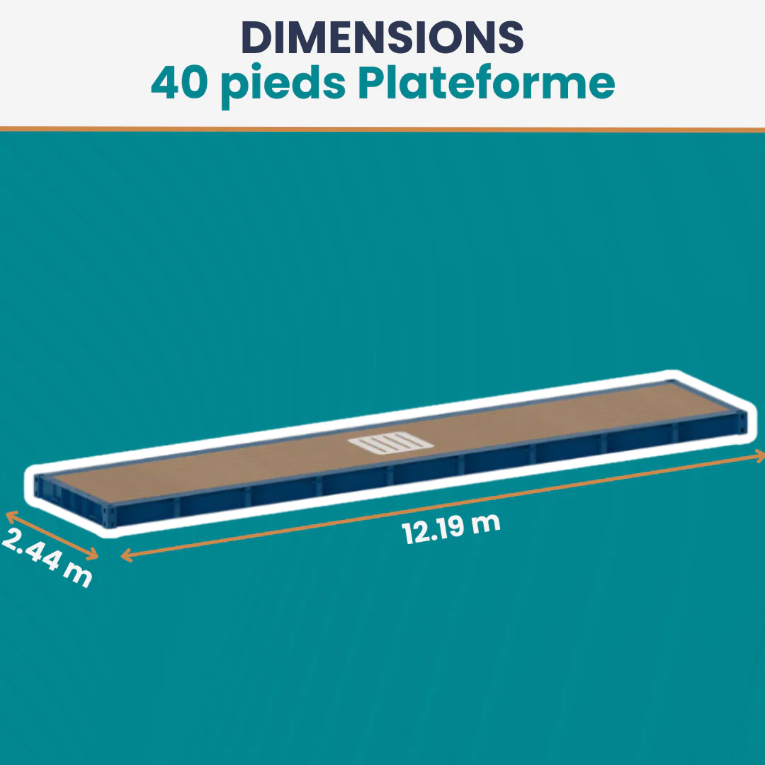 Conteneur 40 Pieds Plateforme – Image 2