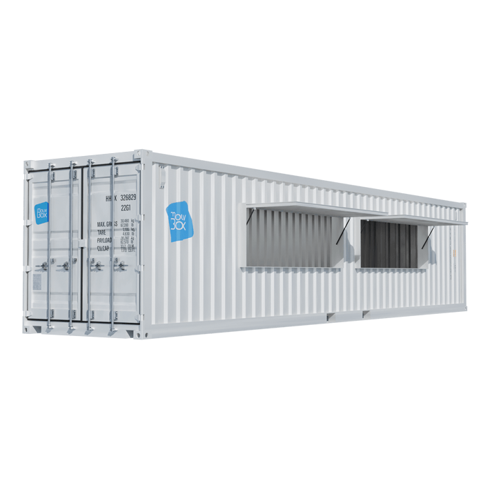 Snack Box 40 pieds (version “Dynamique”) – Container restaurant aménageable